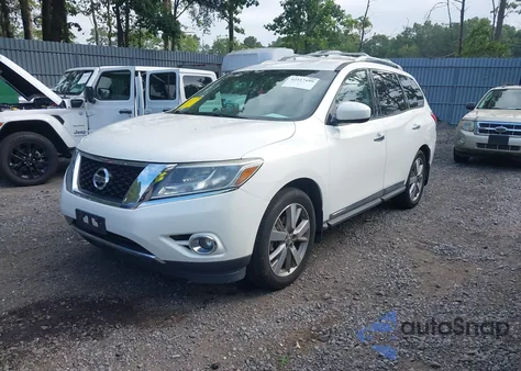 2014 Nissan Pathfinder Platinum from USA, damaged, VIN 5N1AR2MM8EC676605